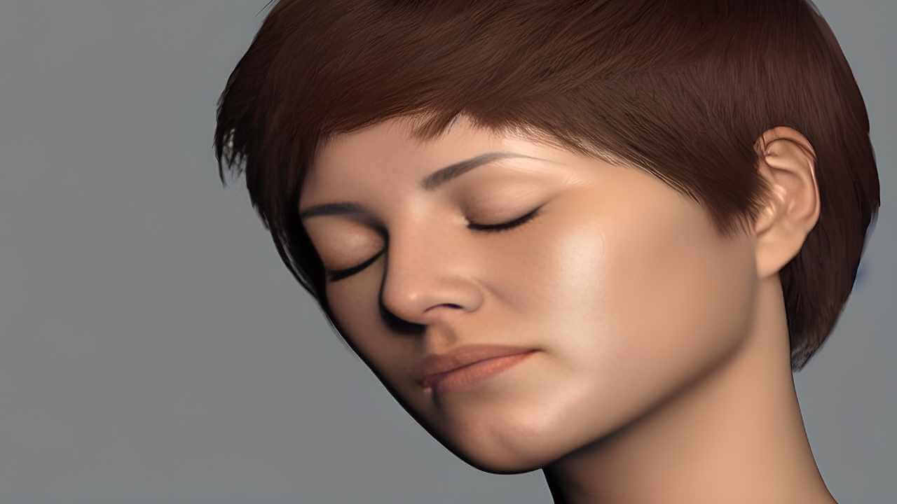 young woman with facial melasma